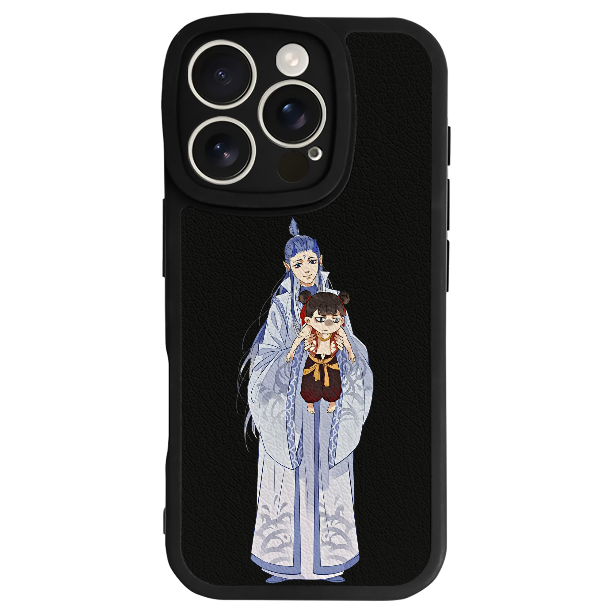 （画像用） Ne Zha 2 ナタ 魔童の大暴れ 【iPhone 16シリーズ対応】シリコンスマホケース（レザー調） 材質：シリコン